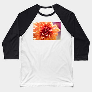 Orange dinnerplate dahlia Baseball T-Shirt